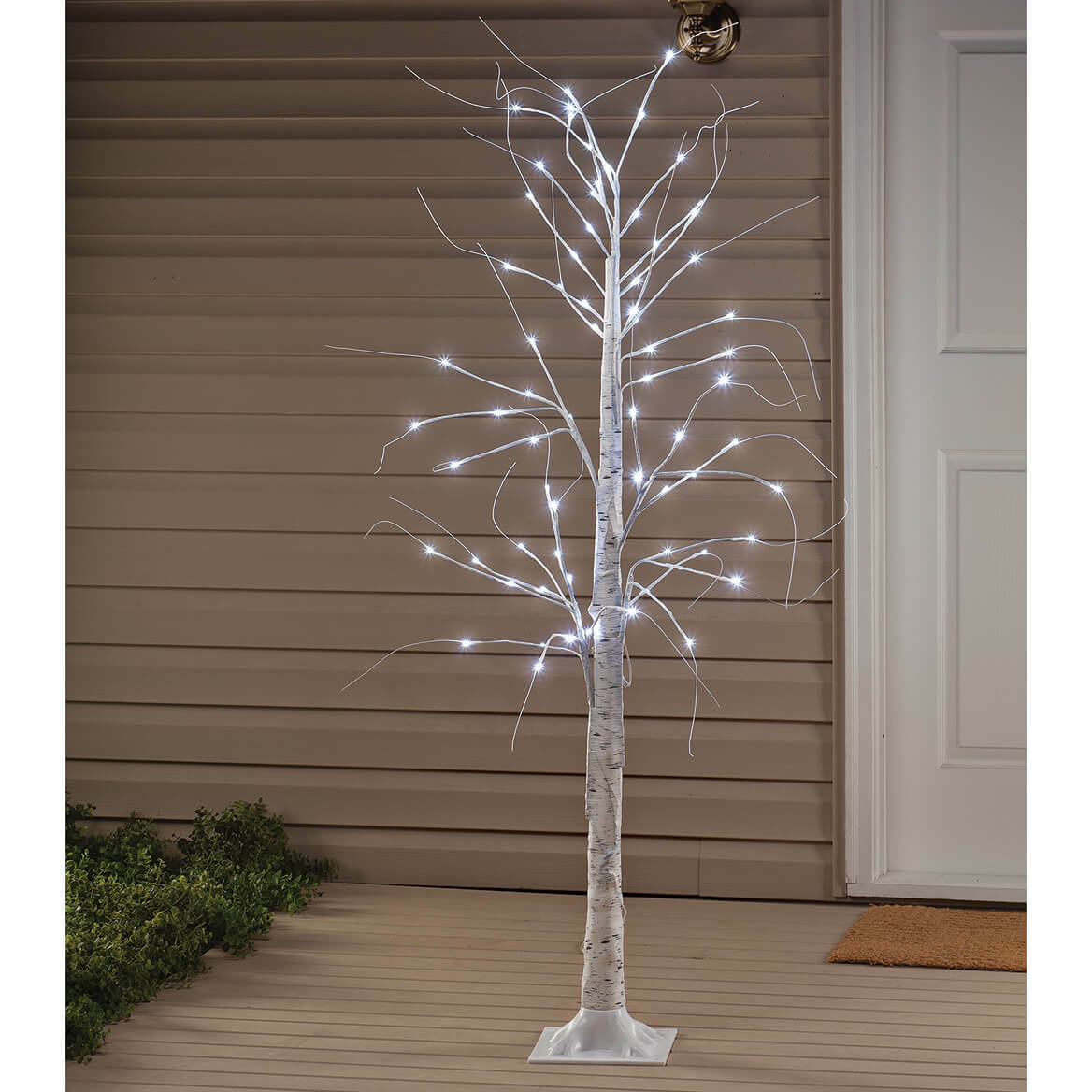 1.8m White Christmas Tree - Birch 140 LED Tree Light - ZYF-120