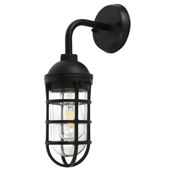 Zebbies Lighting Route - Sand Black Outdoor Wall Light