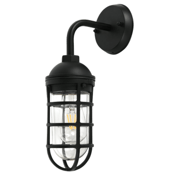 Zebbies Lighting Route - Sand Black Outdoor Wall Light