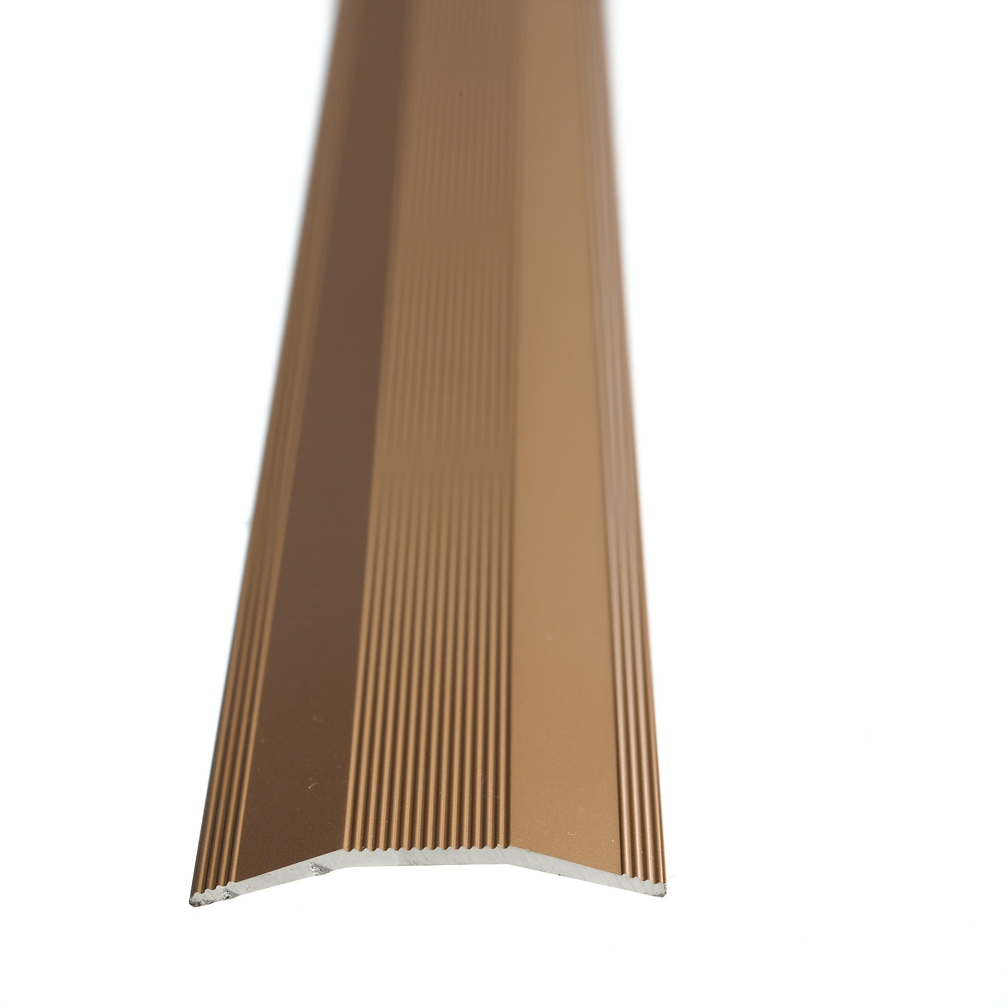 Aluminium Cover Strip Light Bronze Undrilled 2500 x 40 Aluminium Door Profile