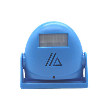 Wireless Infrared Motion Sensor Voice Prompter Warning Alarm/Doorbell-Blue