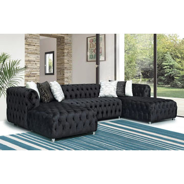 Faraai Velvet U-Shape Chesterfield sofa