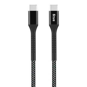 Snug Nylon Braid TypeC/TypeC 60W 1.2M Cable-Black/Silver