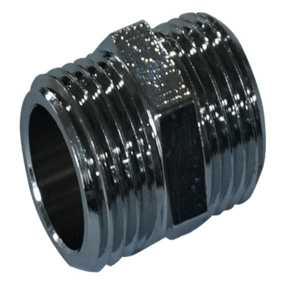 SCREWED NIPPLE SHORT BRASS EQ MM1