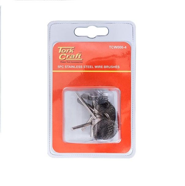 Tork Craft - Wire Brushes Mini 5Piece Stainless Steel - 5 Pack