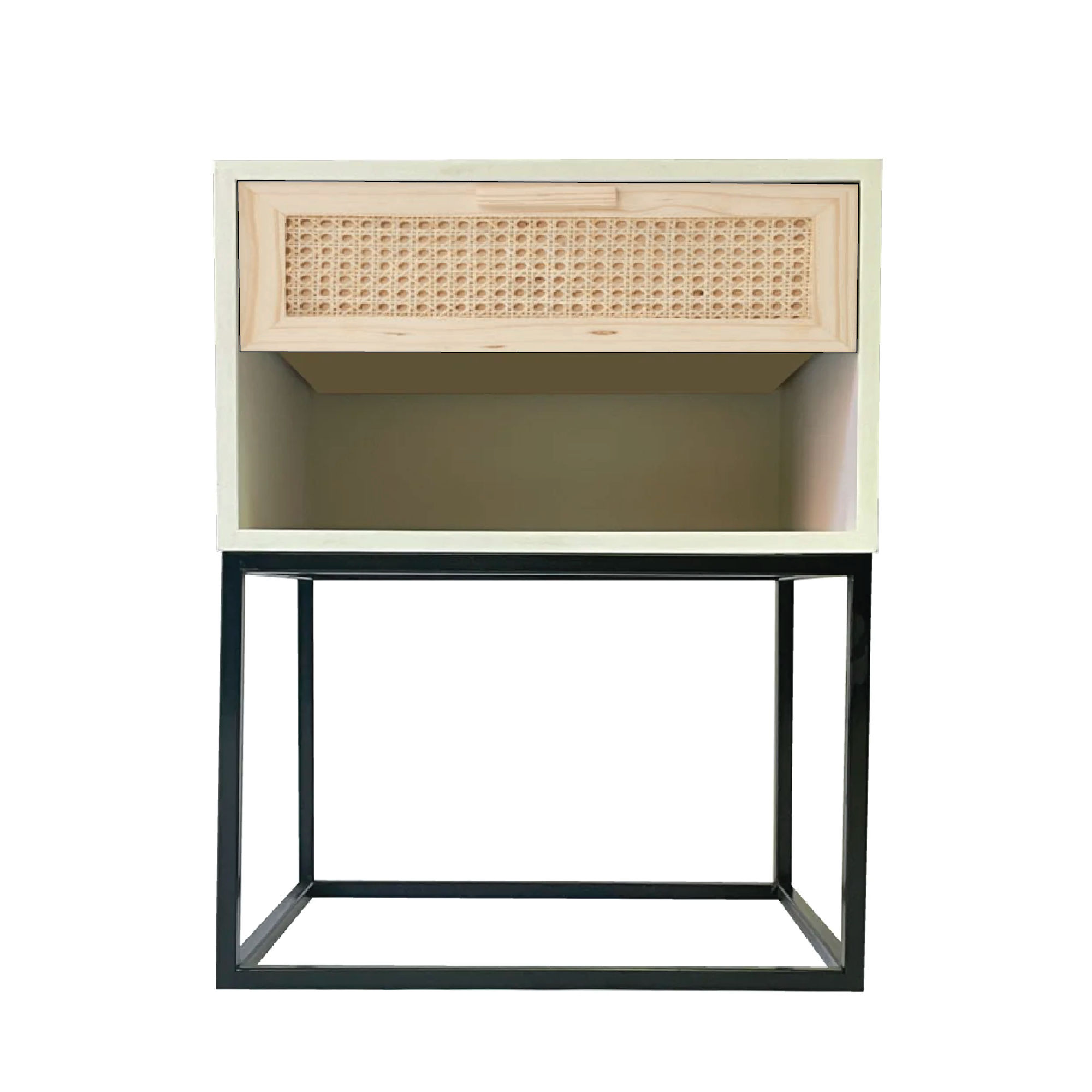 Foxtrot 1 Drawer with Steel Base Pedestal
