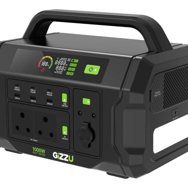 Gizzu Challenger Pro 1120Wh 1000W Ups Fast Charge Lifepo4 Portable
