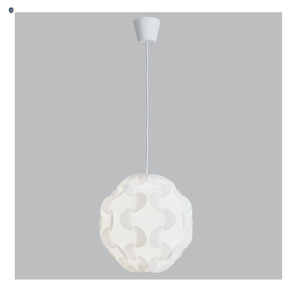 Plastic and Fabric Pendant