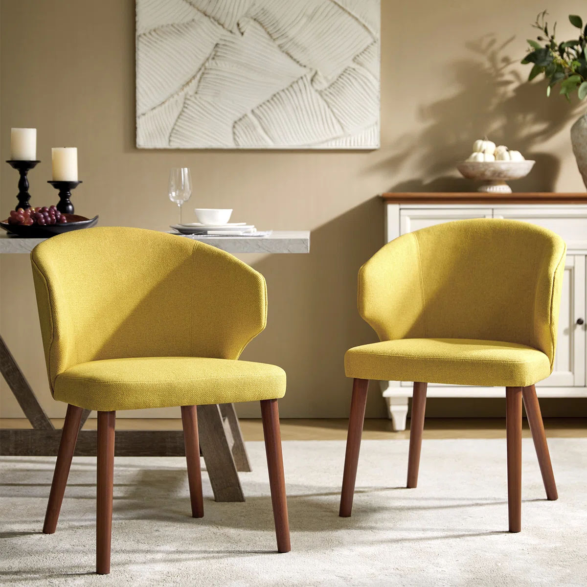 Ayanda Wing Back Dining Chairs (Set of 2)