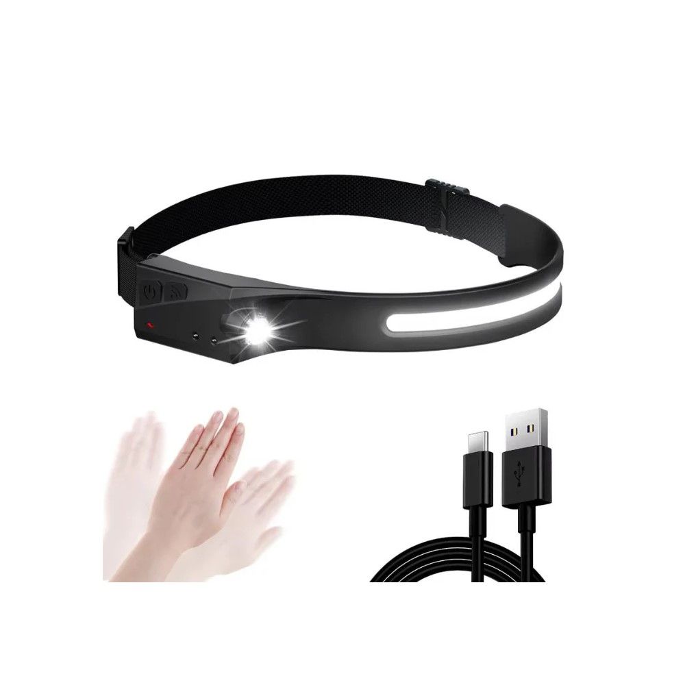 SYNERJI LED RECHARGEABLE COB 5W HEADLAMP 350LM