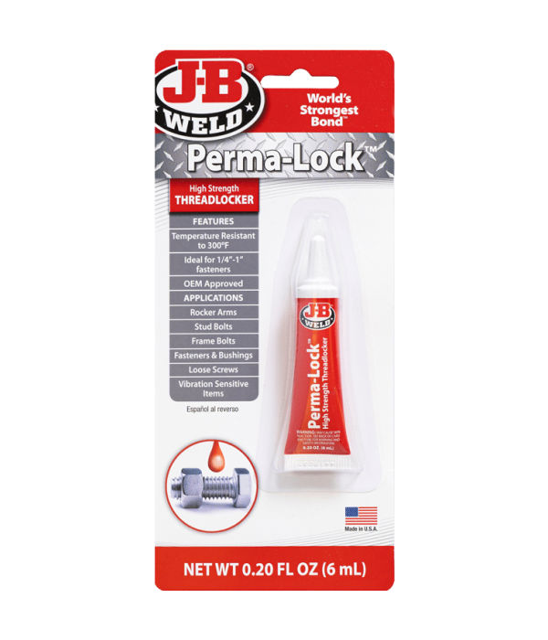 J-B Weld Perma-Lock High Strength Red Threadlocker 6ml