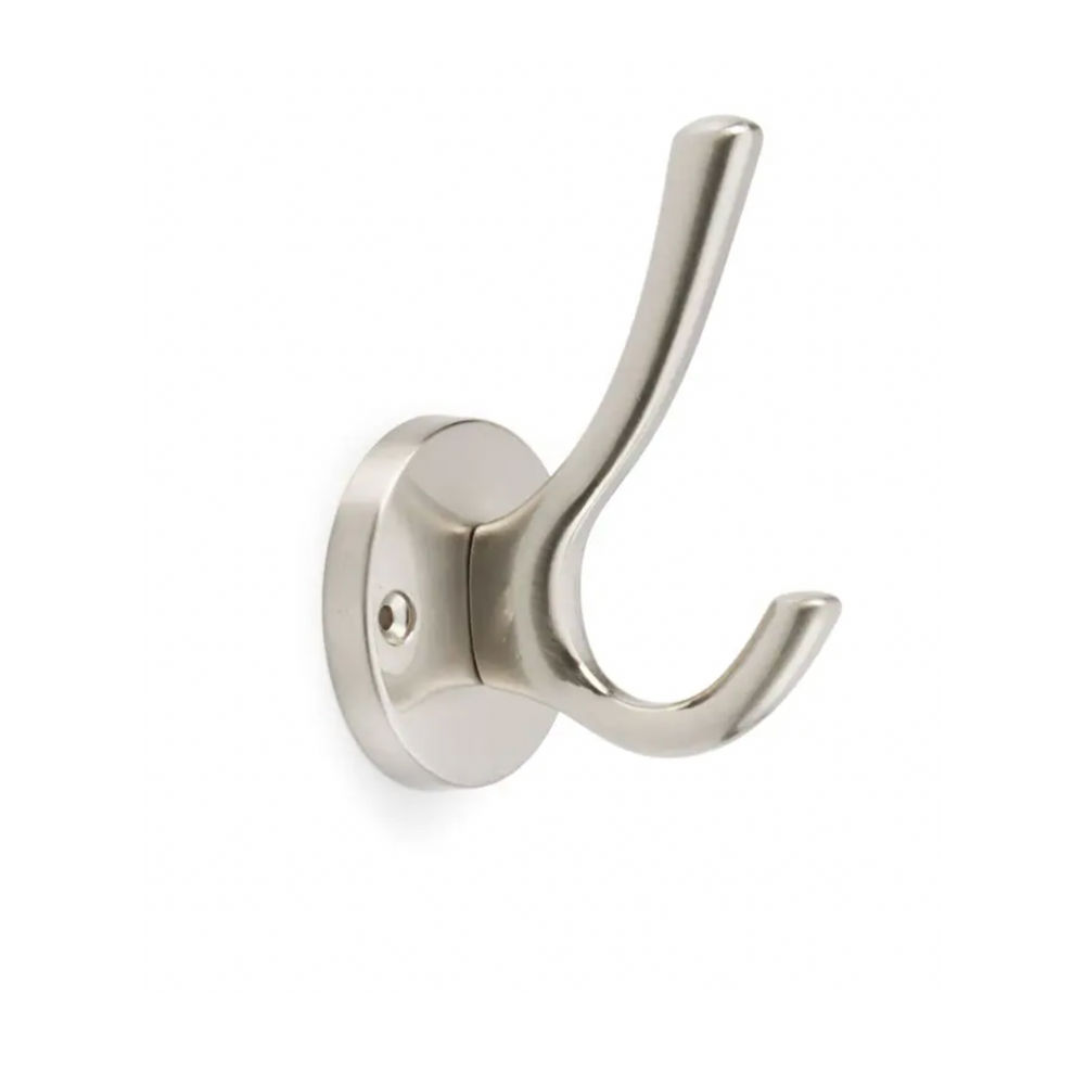 Modern Hat And COAT HOOK, BRUSHED SATIN NICKEL