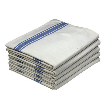 Bunty's Kitchen Towel - Design 2448 - 048x071cms - (05 Pc Pack) - Stripes - Tomato
