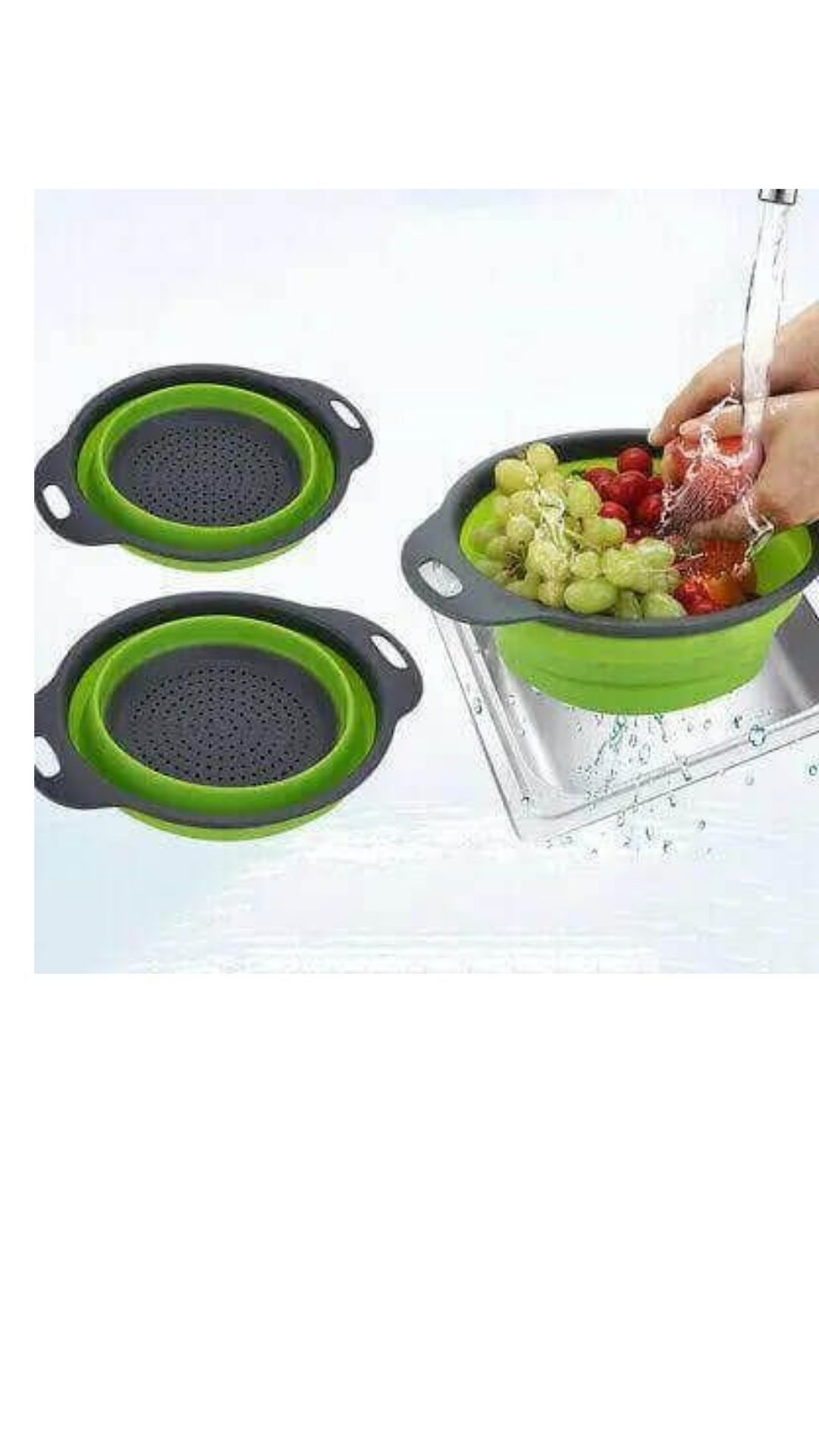 Collapsible Colanders Set 1Pc