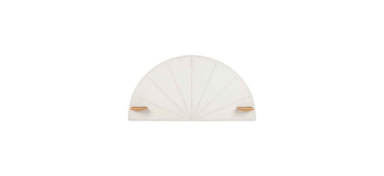 Luna Headboard Double White