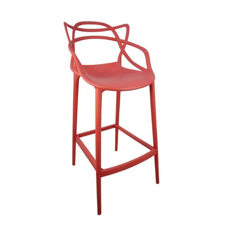 Vividitto - Web Cocktail Bar Stool - Red