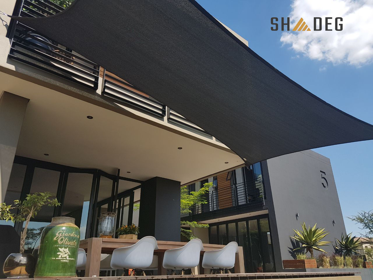 Shade Sail Charcoal Shadeg Ultrablock 600cm x 300cm Rectangle