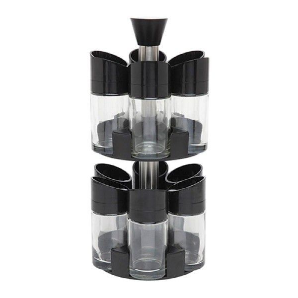 12 Pieces Double Layer Spice Rack Set