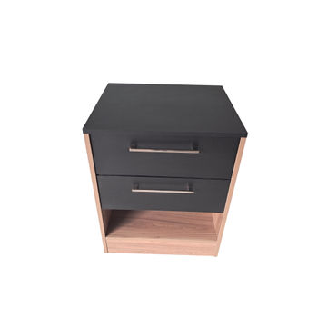 Rubano Bedside Table - Sahara & Ebony