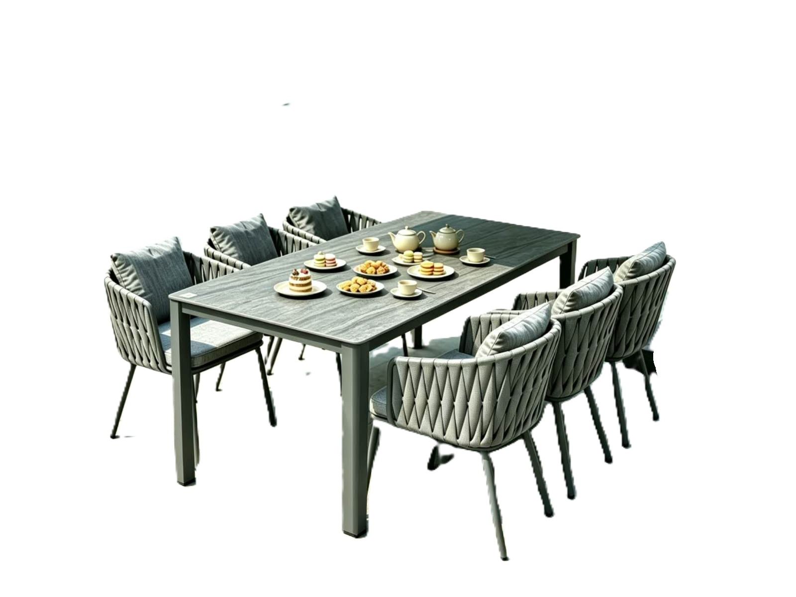 LBM FURN- Luxury 6 Seater Outdoor Dinning Set