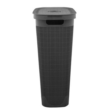 Slim Laundry Hamper Fiber 40L Grey