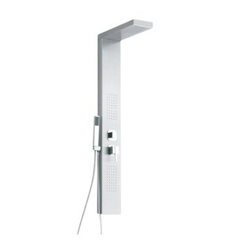 SHOWER PANEL FLAT 1280X200M MATT CHROME