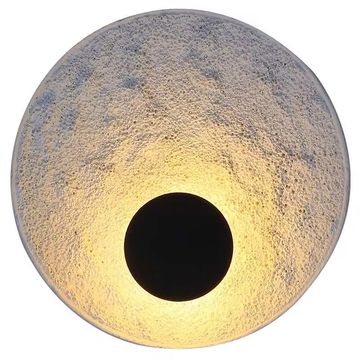 Bubbled Glass Eclipse Flush Mount