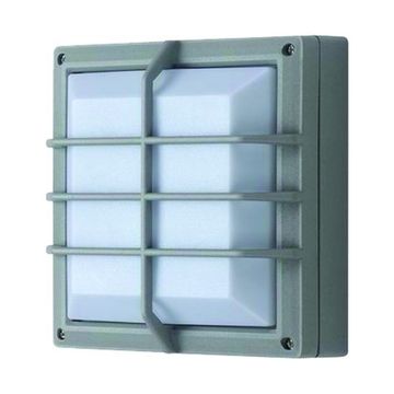 20W 95-240VAC LED Bulkhead, Square, Cross Hatch