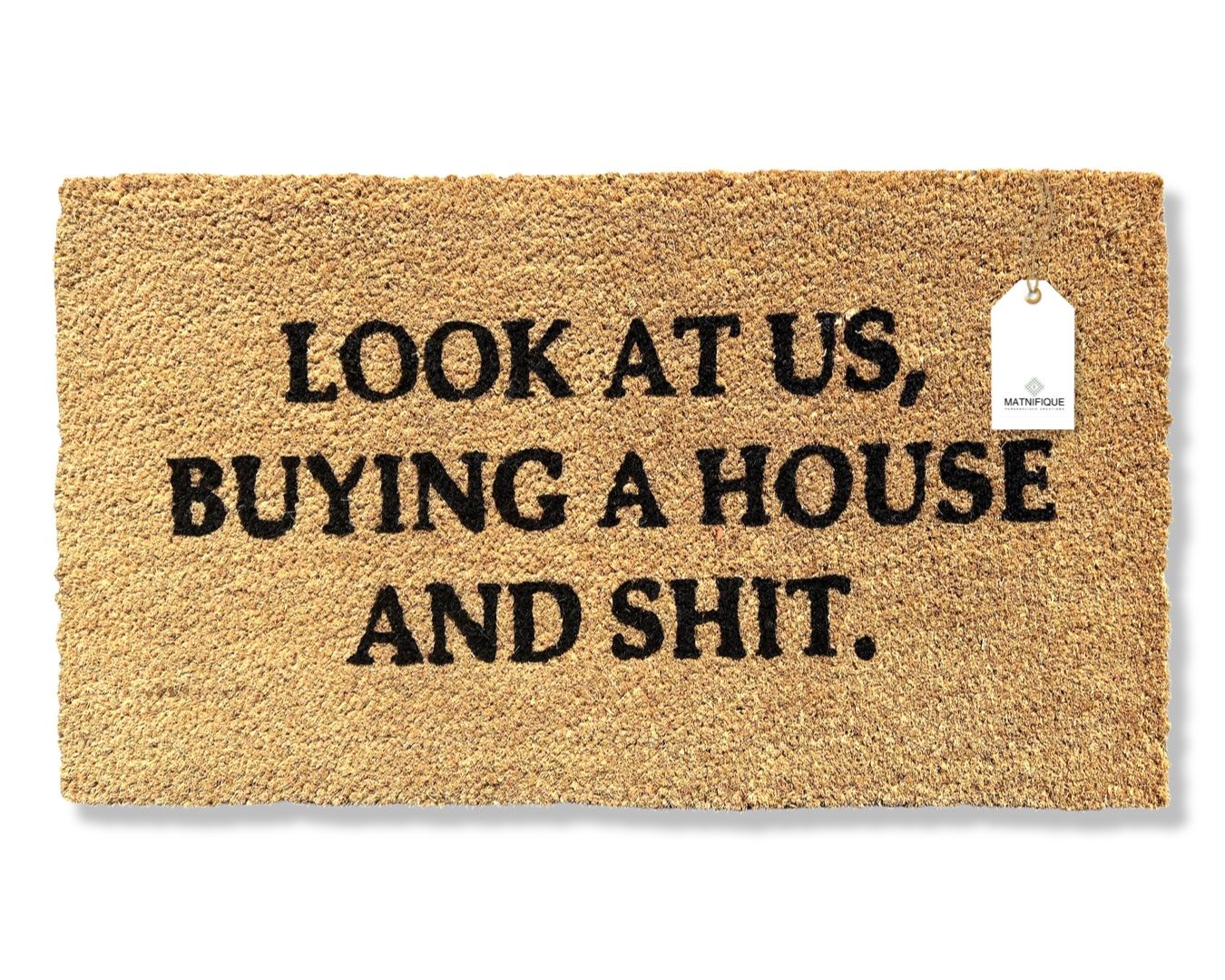 Matnifique Coir Design Doormat - Buying House 700 x 400 x 14mm