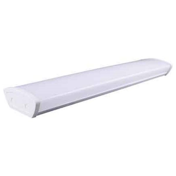 2 x18W 4Ft LED Fitting With Curved Opal Diff. 6000K