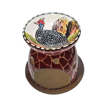 Ceramic Wax Burner: Guinea Fowl