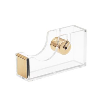 Acrylic Sellotape Holder - Gold