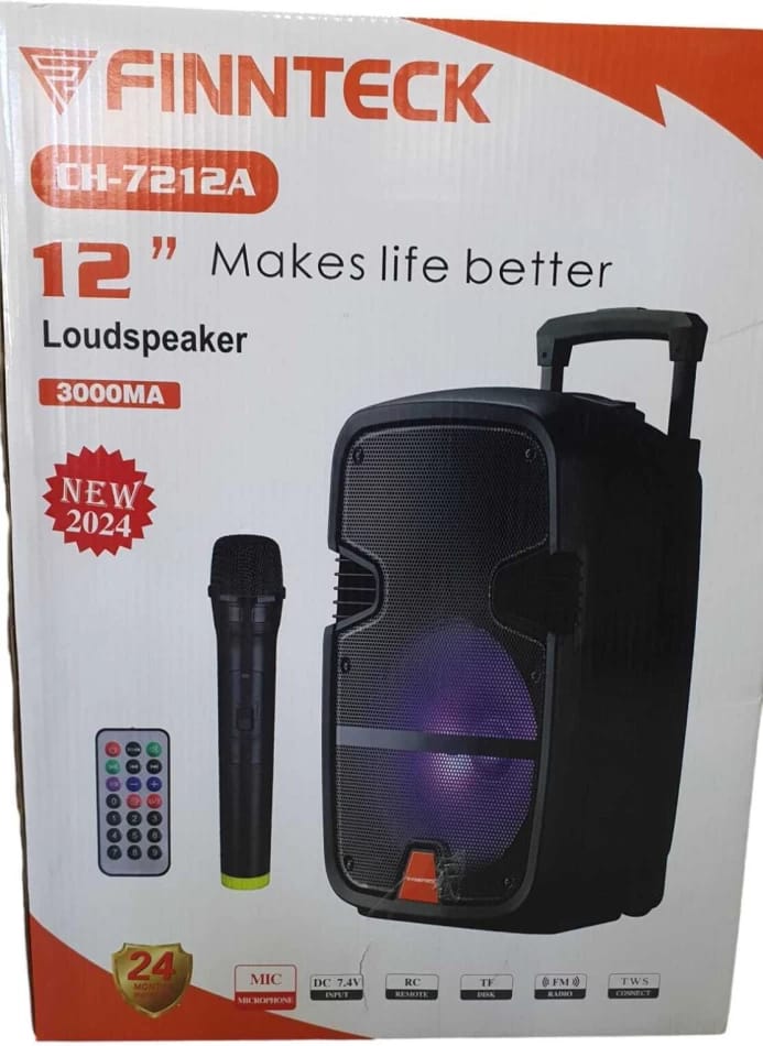 finnteck Finnteck Bluetooth Party Speaker Mono (Black)