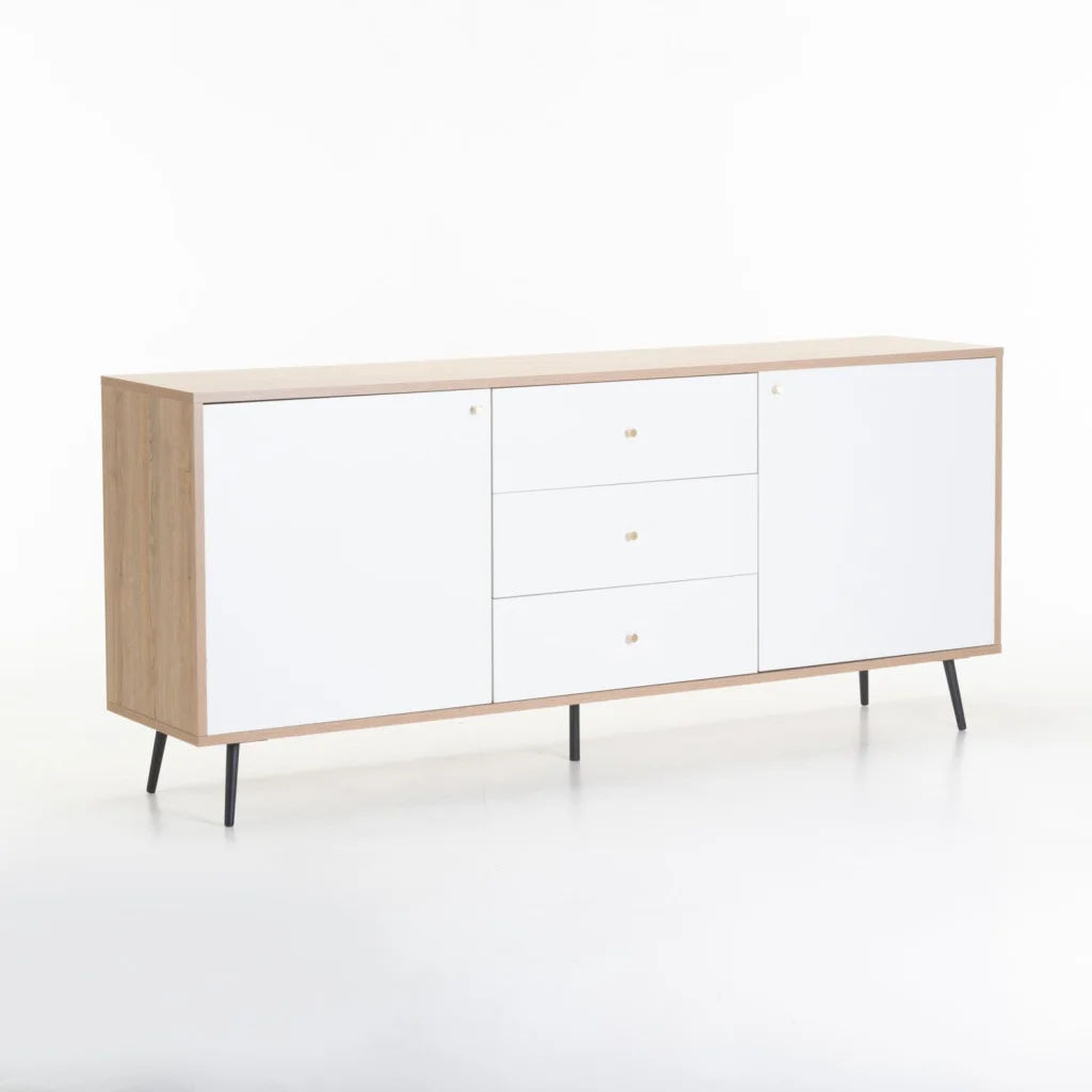 MONZA 2 Door 3 Drawer Sideboard – Stylish & Functional Storage Cabinet