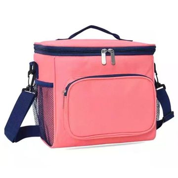 Lunch Bag With Shoulder Strap - Pink