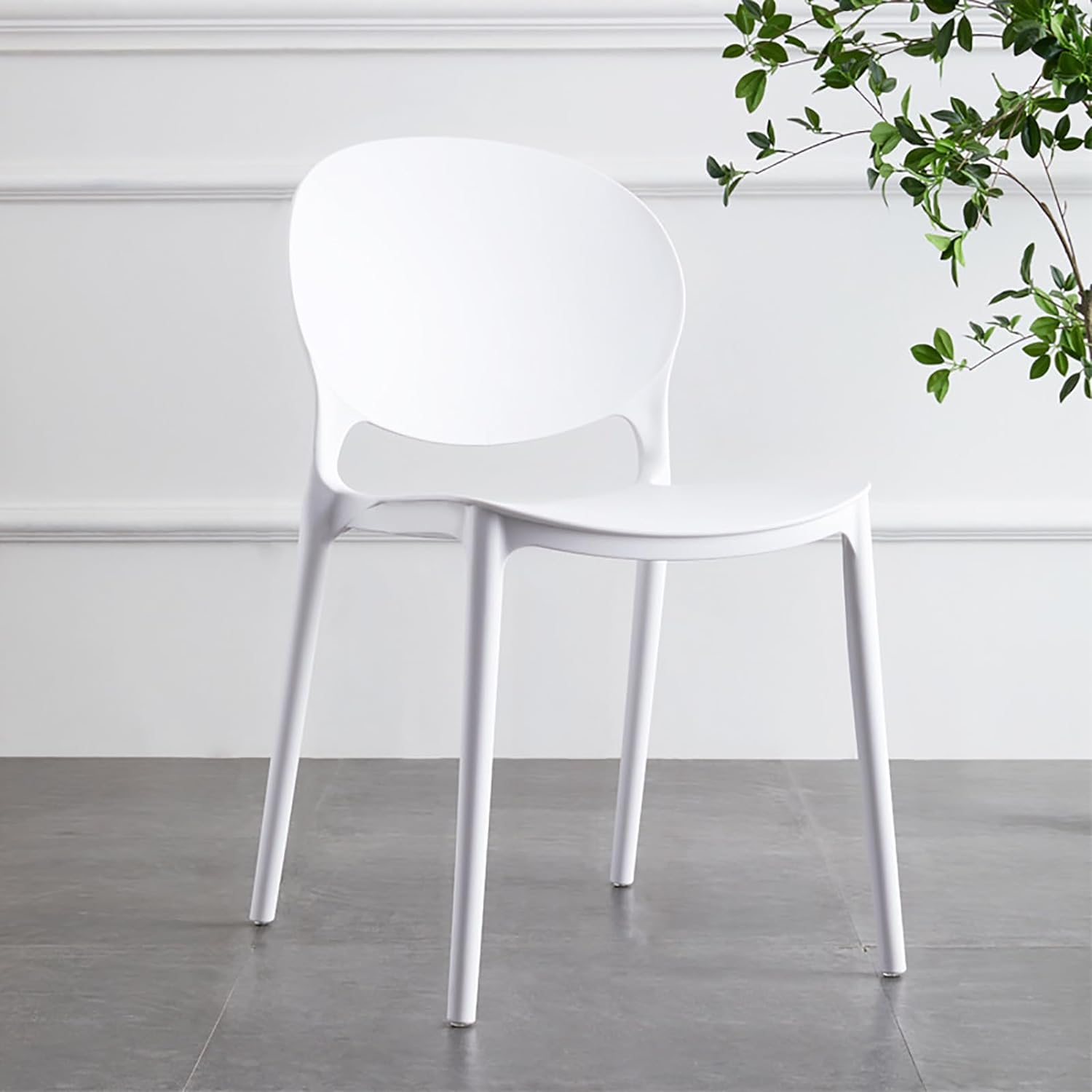 Ariana Cafe Chair - White - Fine Living SET OF 2