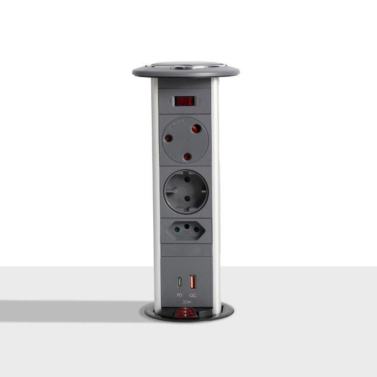 Multiplug Powerdock MK430 Dark Grey