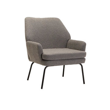 Vividitto - Vishaya Boucle Fabric Chair - Grey