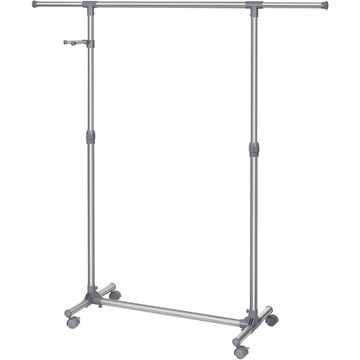 Garment Rack Clothes Stand with Casters – Adjustable Hanging Rail