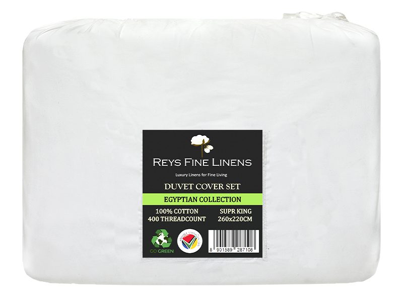 Rey's Fine Linen - Egyptian Collection - Oxford Castlerock Satin Stitch Duvet Cover Set-Single(06 Set)