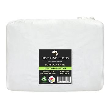 Rey's Fine Linen - Egyptian Collection - Oxford Castlerock Satin Stitch Duvet Cover Set-Single(06 Set)