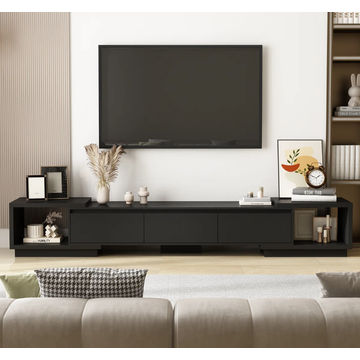 GreenLine Interiors Malick Tv Stand Black