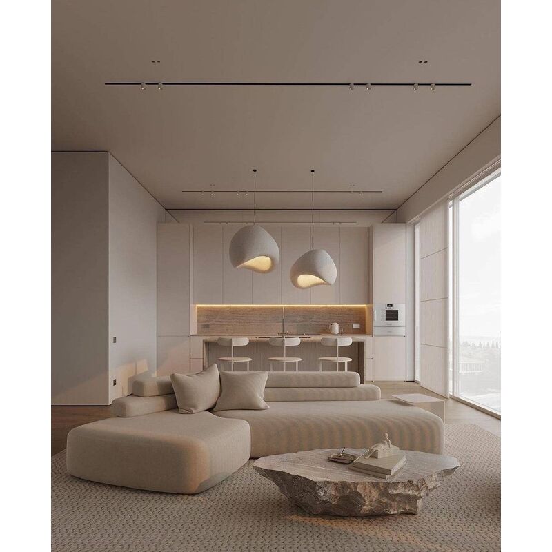 Alice 2 L Shape Sofa -Beige -Linen