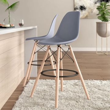 KC FURN-Estelle bar stool (Grey)
