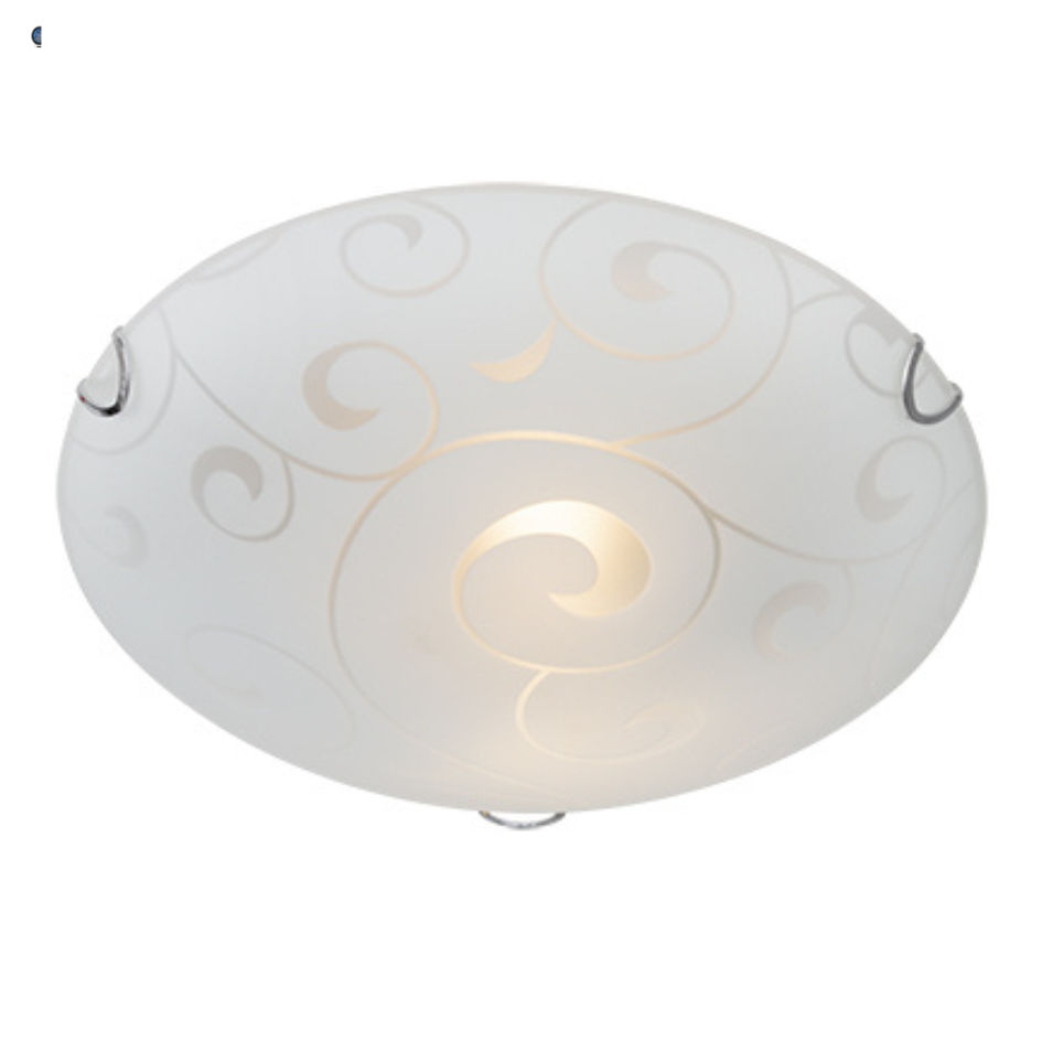 Stem Ceiling Light Chrome E27 2x60w