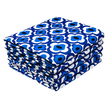 Bunty's Kitchen Towel - Design 2598 - 052x072cms - (05 Pc Pack) - Patterns - Royal Blue