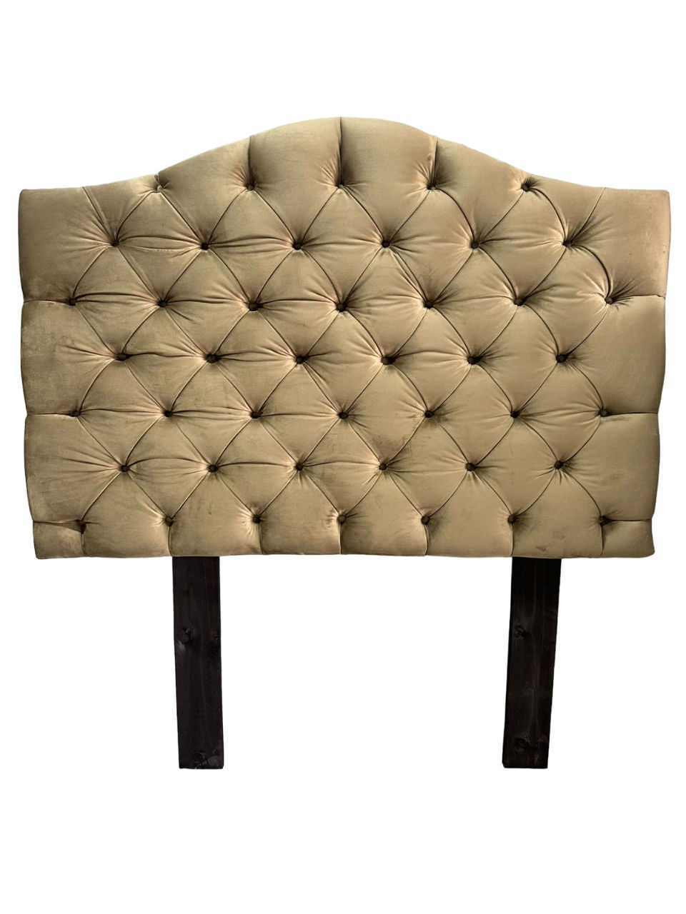 Deep Button Double Velvet Headboard