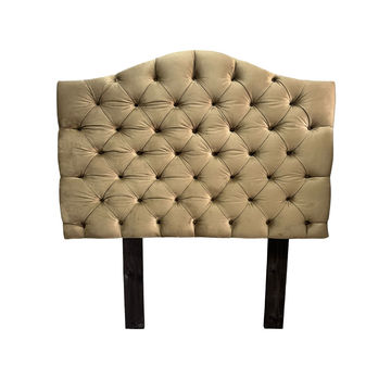 Deep Button Double Velvet Headboard