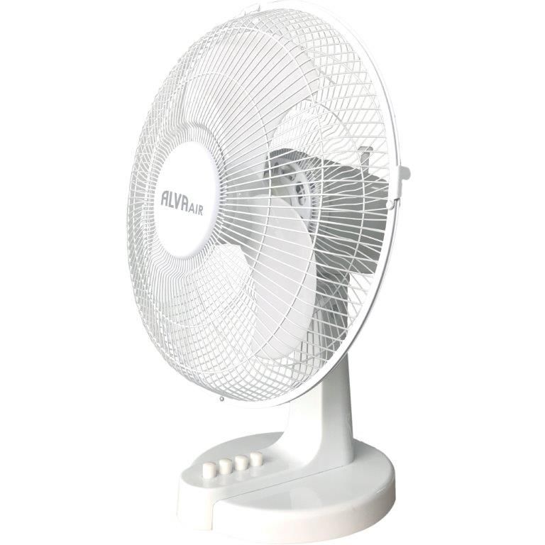 ALVA AIR - 40CM PLASTIC DESK FAN (WHITE)