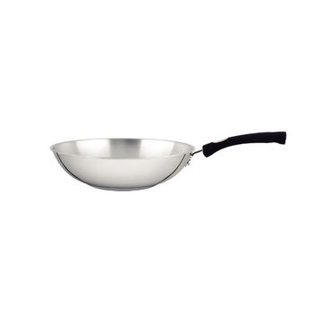 Tramontina 3,3L Solar Silicone 28 cm Triple Bottom Stainless Steel Wok